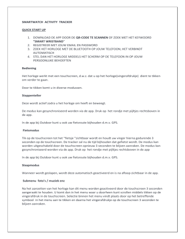 PARYA Activity Tracker de handleiding | Manualzz