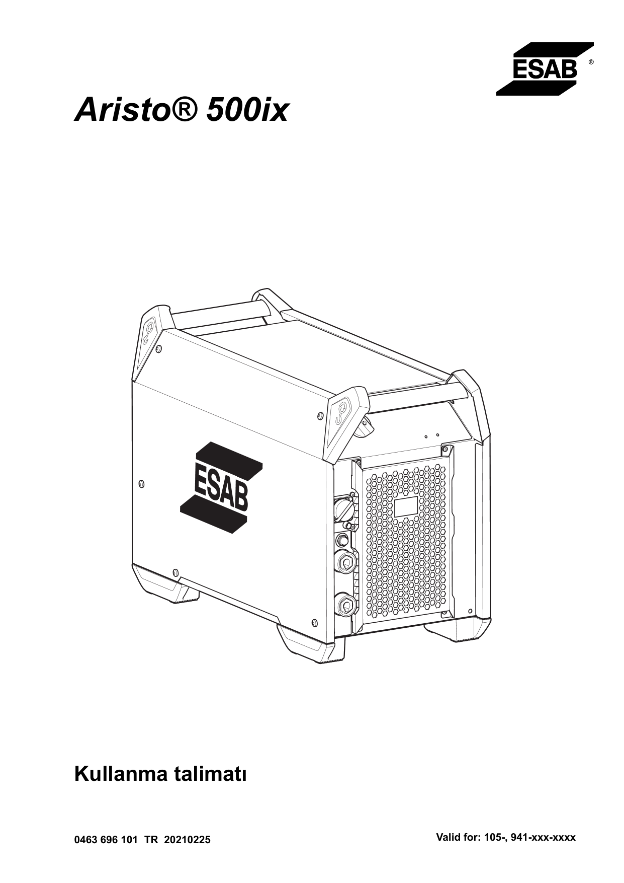 Esab Aristo 500ix Kullanim Kilavuzu Manualzz