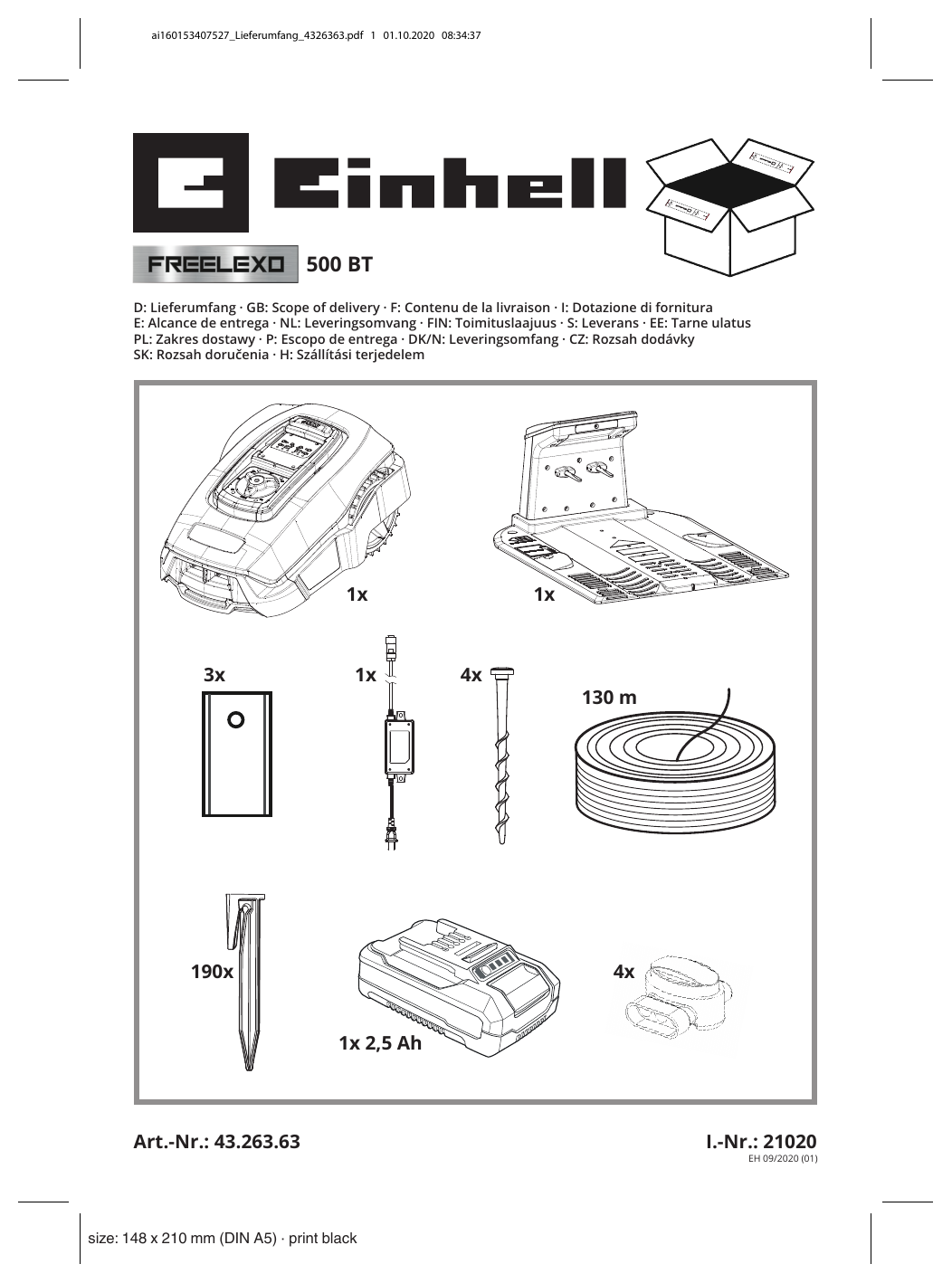 Einhell Freelexo 500 Bt Manual Manualzz