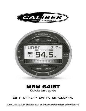 Caliber MRM641BT Owner Manual | Manualzz