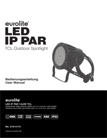 EuroLite LED IP PAR 12x3W TCL User Manual | Manualzz