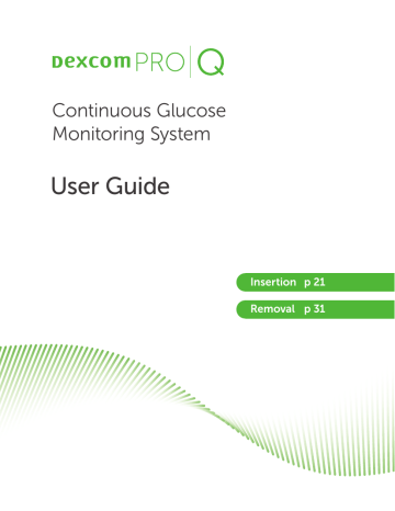 Dexcom Pro Q User Guide | Manualzz