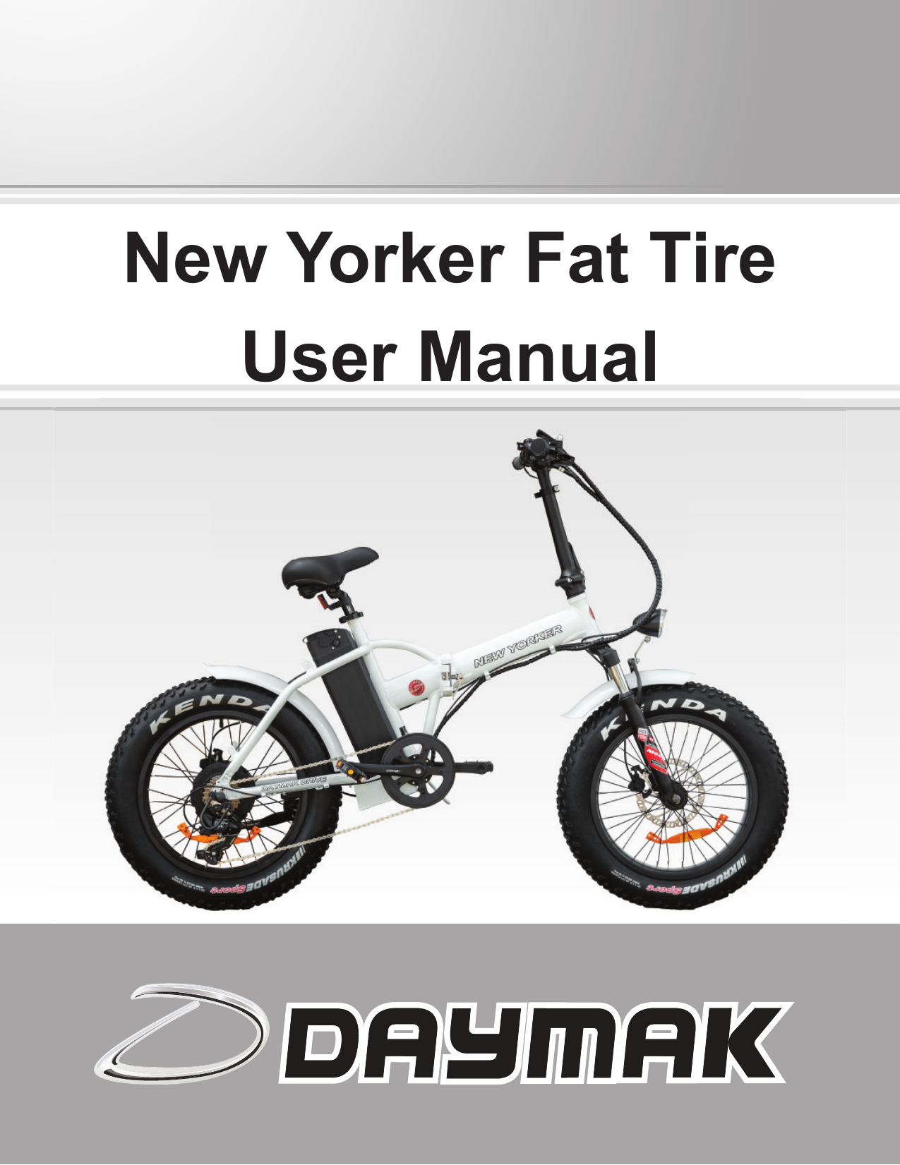 Daymak New Yorker Fat Tire Manual 