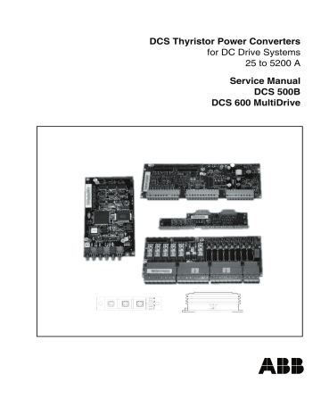 ABB DCS 500B, DCS 600 MultiDrive Series Service Manual | Manualzz