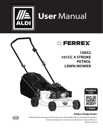 Ferrex 161cc lawn mower sale