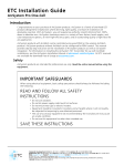ETC ARCP1, ARCP1H, ARCP1M, ARCP1S Installation Manual
