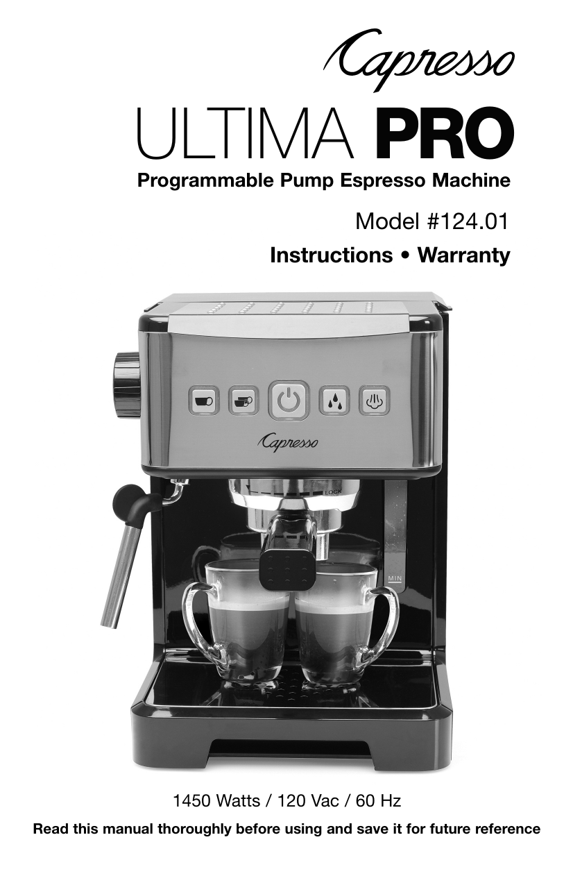 Capresso 124 Ultima PRO Espresso 