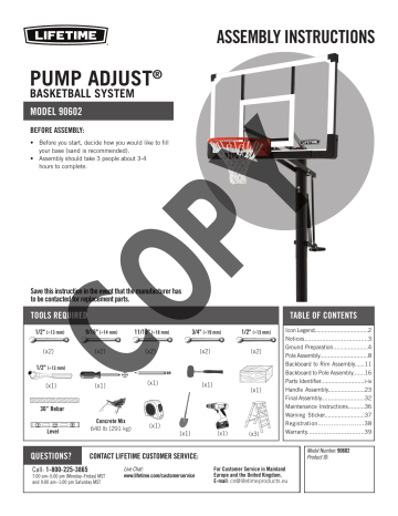 Lifetime Adjustable In-Ground Basketball Hoop (54-Inch Acrylic)