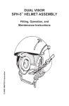 Gentex SPH-5 Rotary Wing Helmet System Fitting, Operation And Maintenance Instructions
