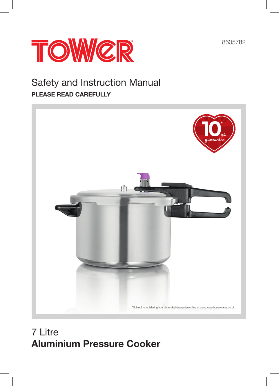 tower pressure cooker manual