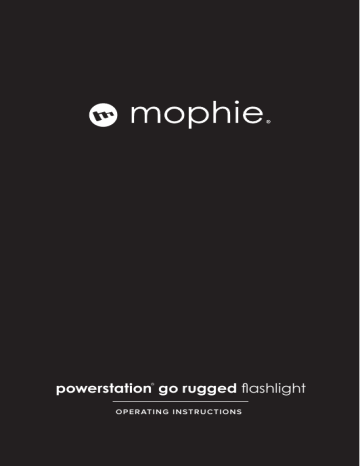 Mophie powerstation go rugged flashlight Power Bank Operating instructions | Manualzz