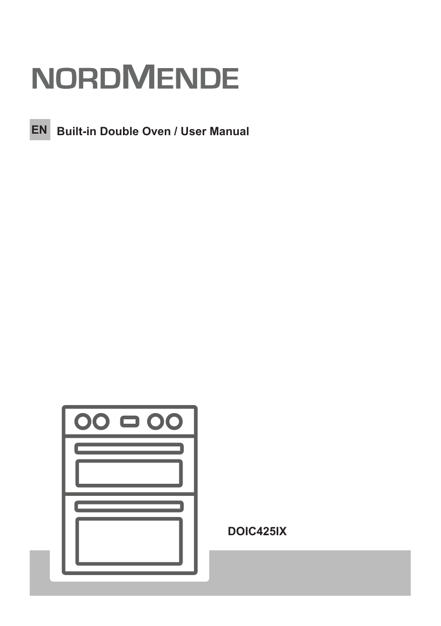 nordmende double oven doic425ix