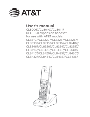AT&T CL80117 User Manual | Manualzz