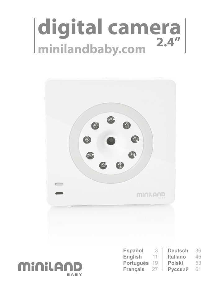 Miniland Moniteur Pour Bébé 2.4´´ Blanc