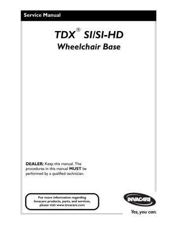 Aligning The Ssd Motor To The Gearbox Invacare Tdx Si Hd Tdx Si