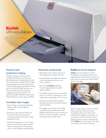 kodak capture pro for red form drop out on i780 scanner