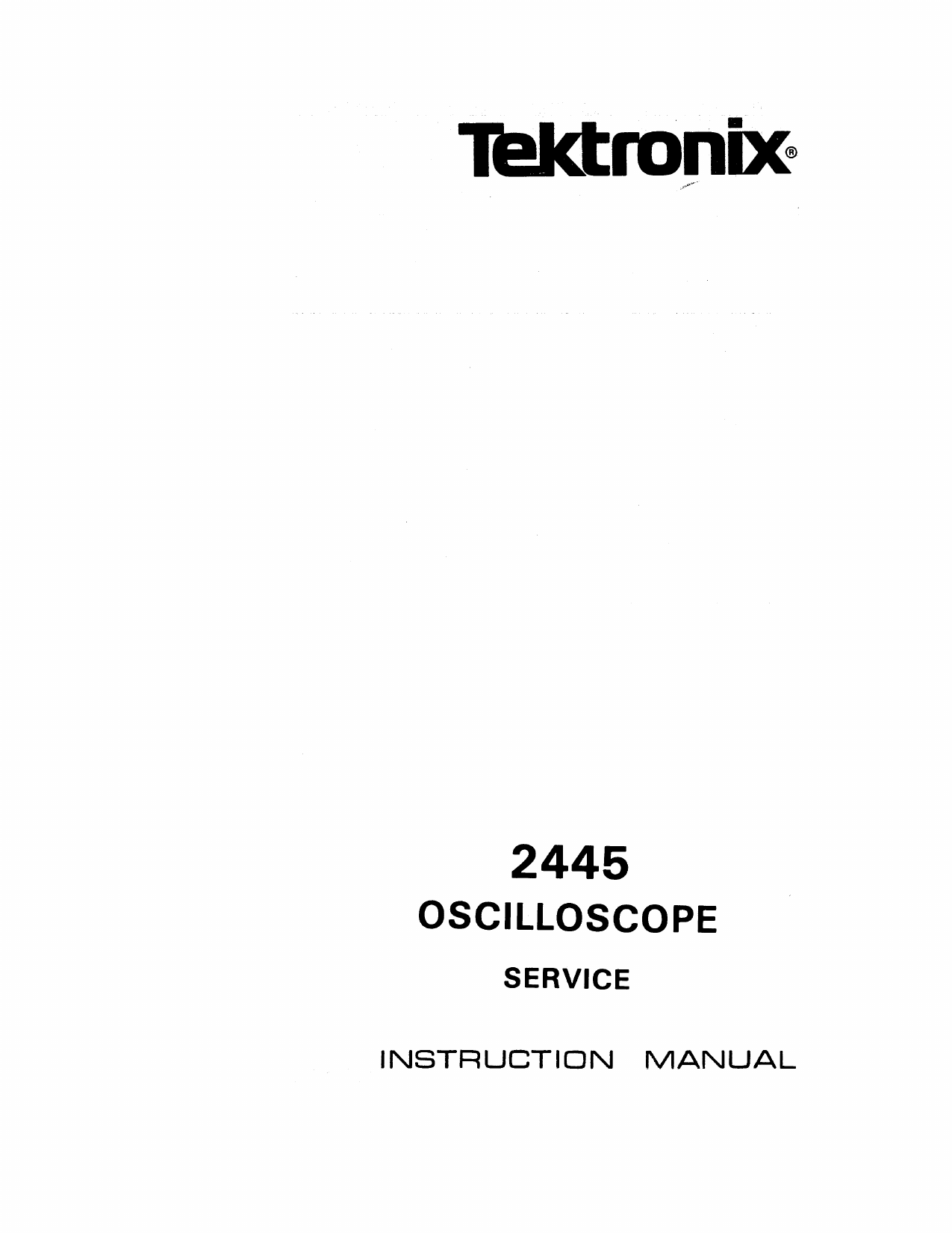 Tektronix TEK 2337 Service Operators Manual CD With Complete A3 Diagrams 