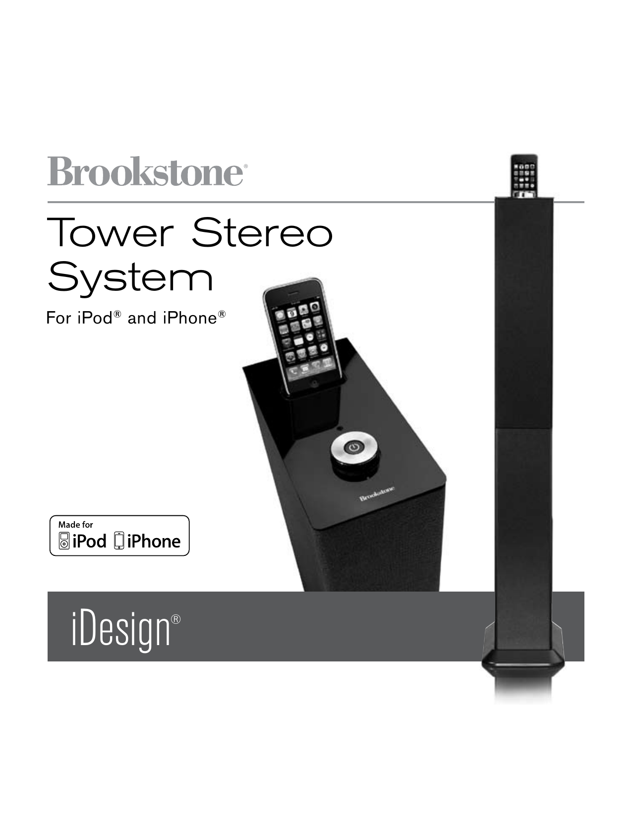 Brookstone iDesign Power Speaker Instructions Manual Manualzz