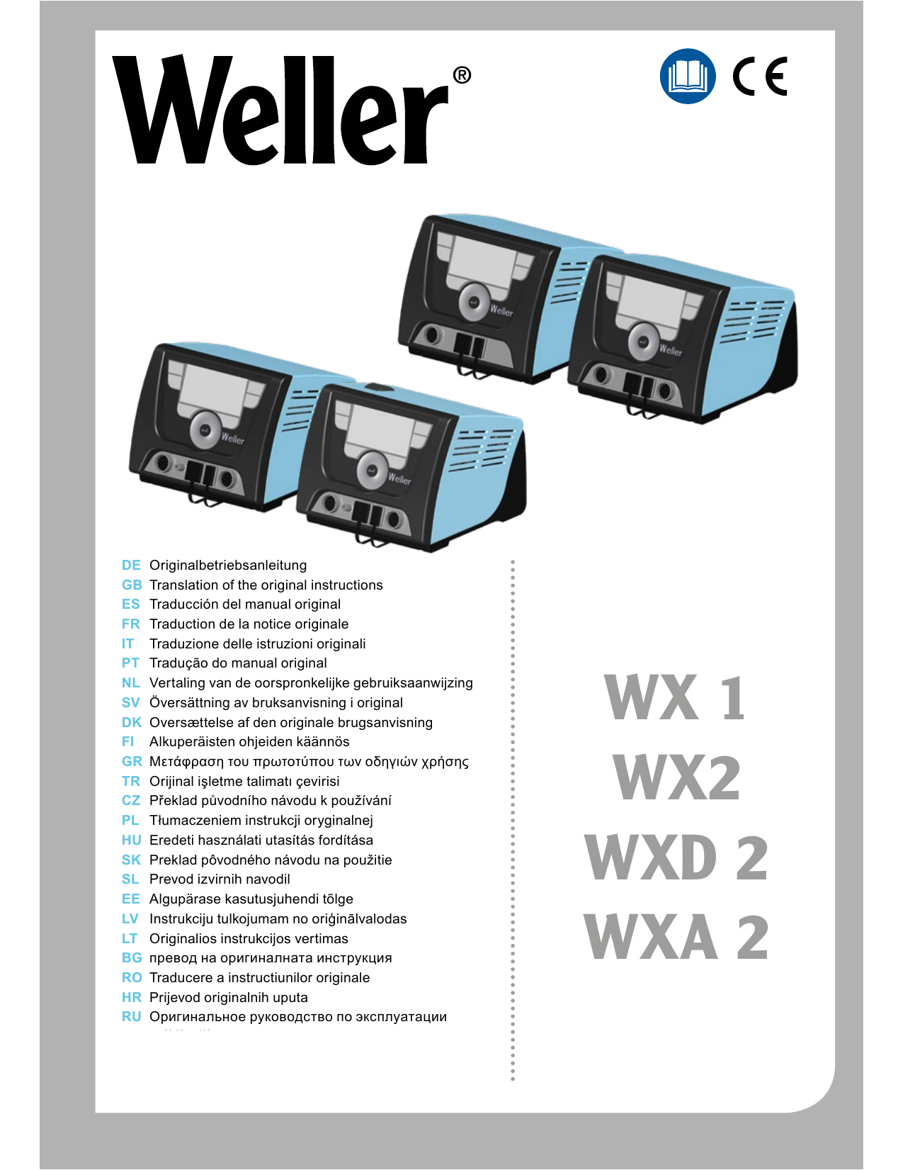 Weller Wx2 Wx1 Wxa 2 Wxd 2 Instructions Manual Manualzz