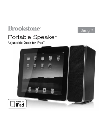 Brookstone iDesign Power Speaker User Manual | Manualzz