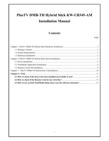 KWorld KW-UB345-AM Instruction Manual | Manualzz