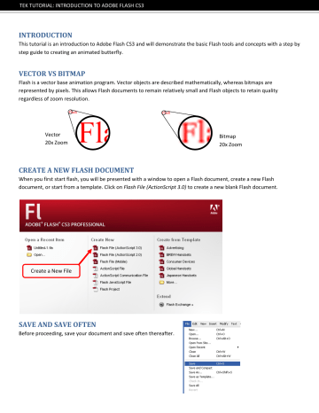Adobe FLASH CS3 Introduction Manual | Manualzz Adobe FLASH CS3 Introduction Manual | Manualzz