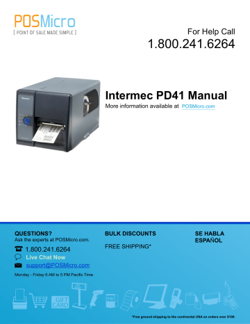 Intermec EasyCoder PD41, EasyCoder PD42 Manual | Manualzz