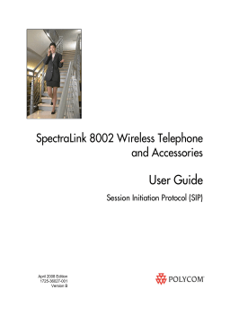 Polycom SpectraLink 8002 Series User Manual