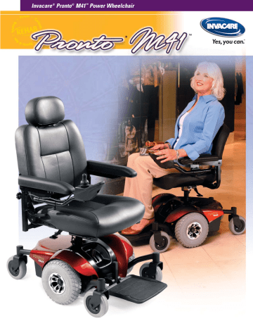 Invacare Pronto M41 Brochure & Specs | Manualzz