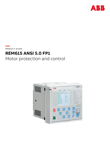ABB REM615 ANSI 5.0 FP1 Product Manual | Manualzz