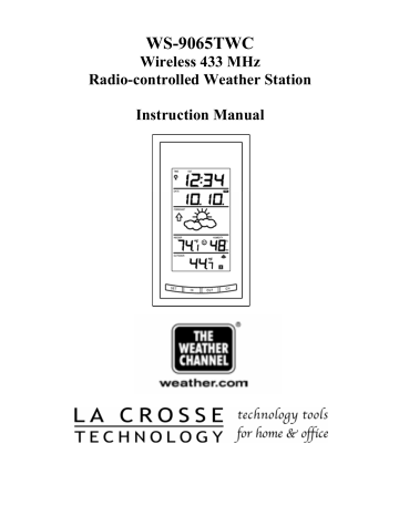 WS-7391U Wireless 433 MHz Radio-controlled  - Ambient Weather