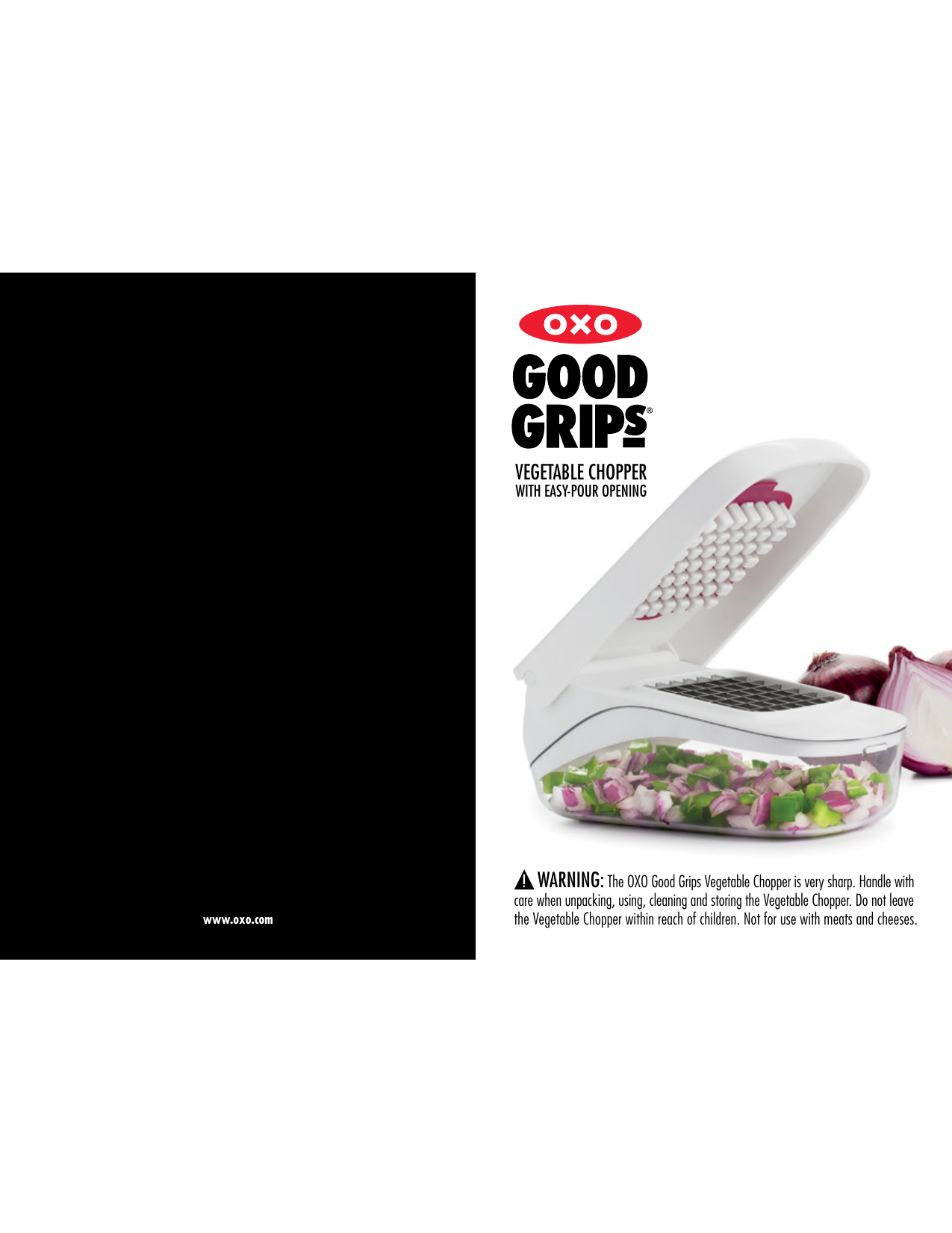OXO 11122600 Good Grips Manual Vegetable Chopper with Easy-Pour Opening