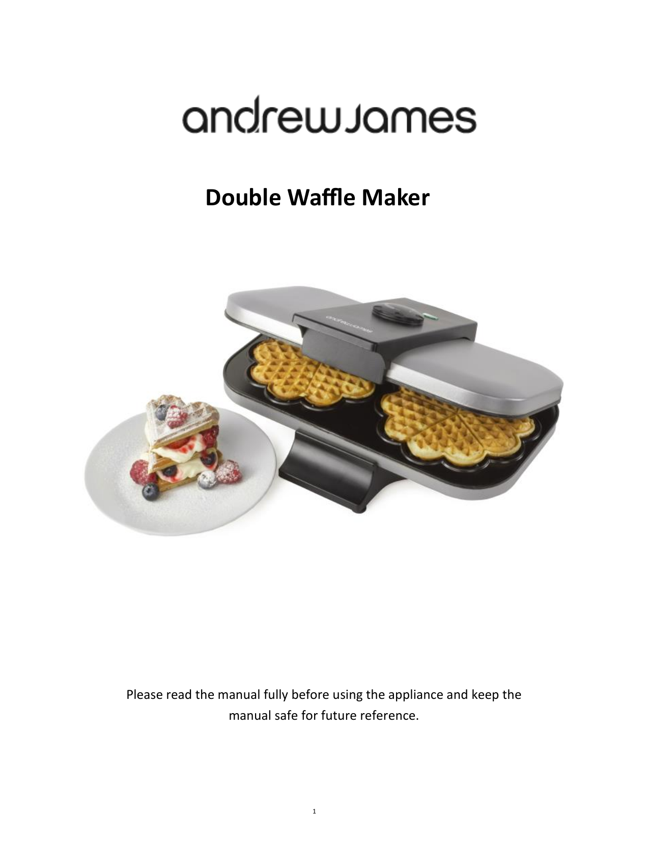 andrew james round waffle maker