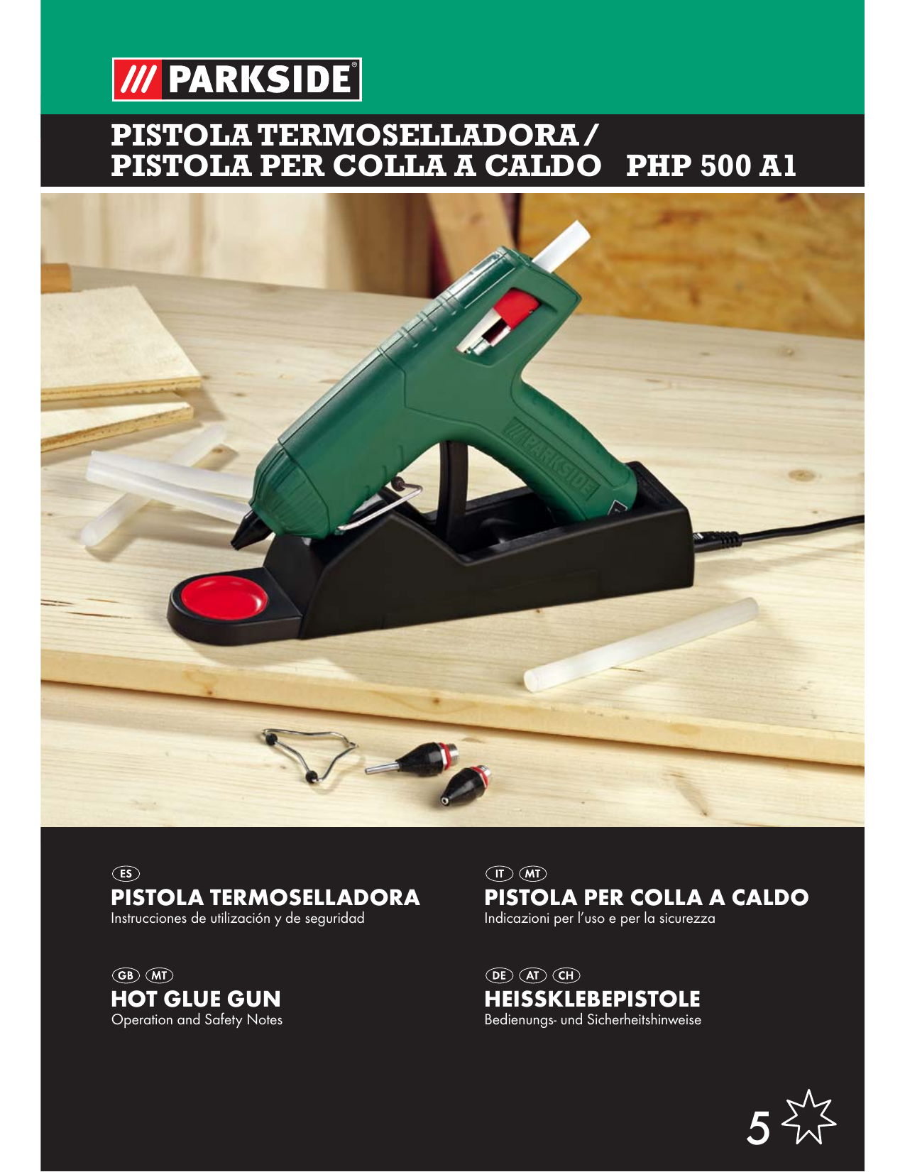 Parkside PHP 500 A1, PHP 500 A1 - 5 Operation And Safety Notes | Manualzz