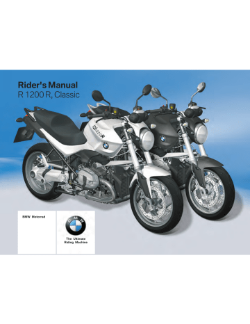 BMW R 1200 R Classic Rider's Manual | Manualzz