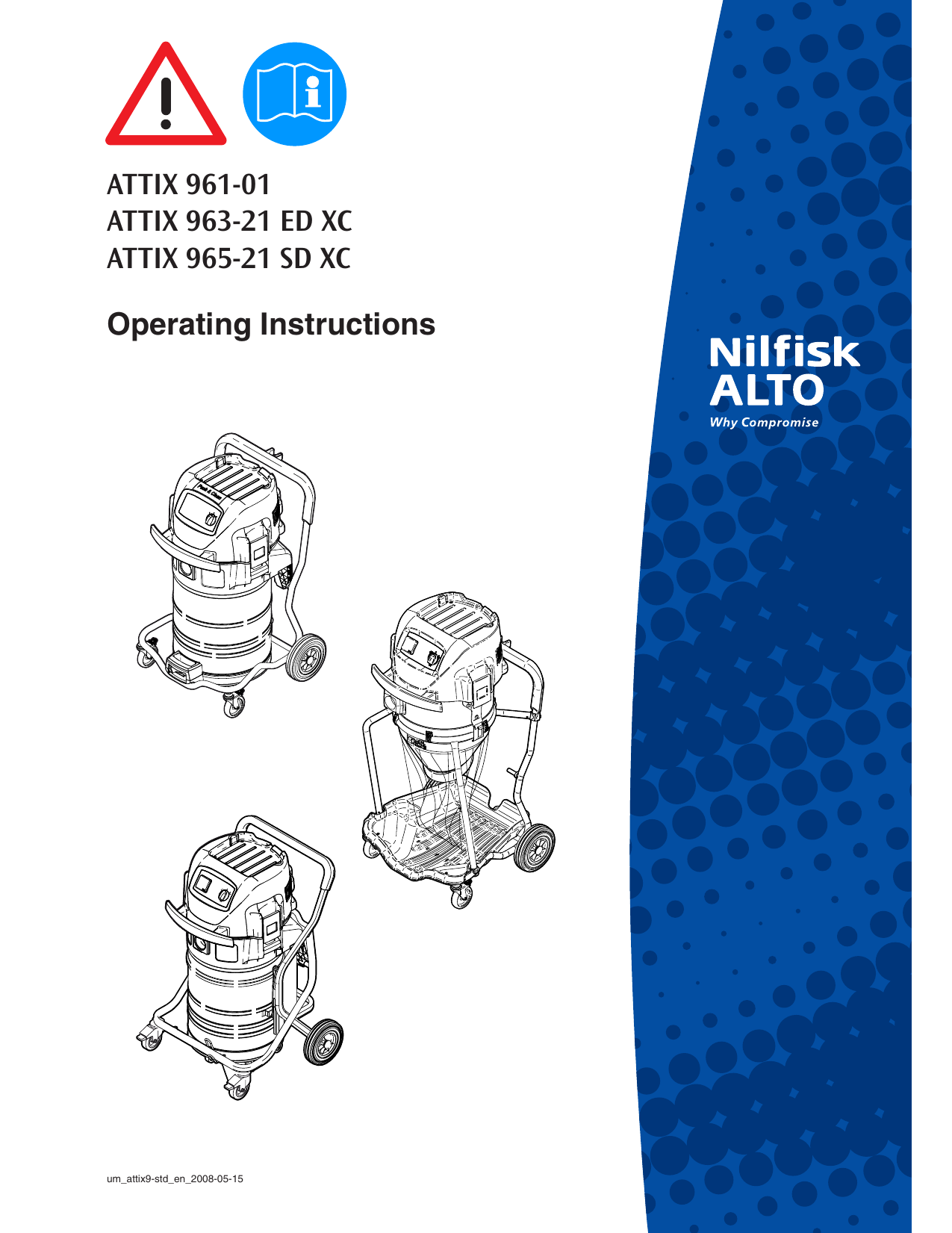Nilfisk-ALTO ATTIX 961-01 Operating Instructions Manual | Manualzz