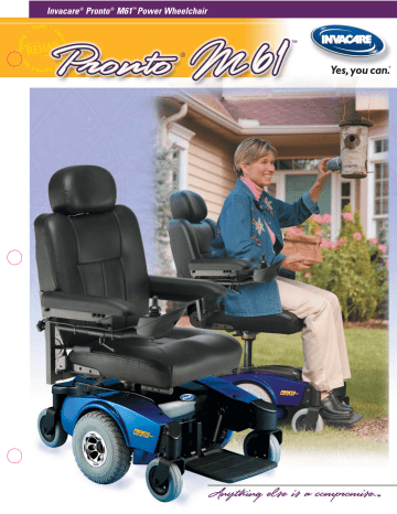 Invacare Pronto M61 Brochure & Specs | Manualzz