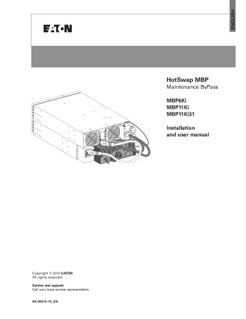 Eaton Mbp11ki Mbp11ki31 Mbp6ki Installation And User Manual Manualzz