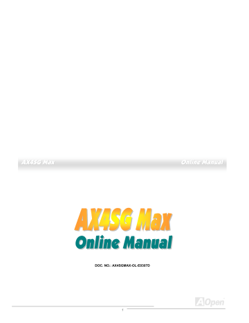 AOpen AX4SG WLAN Manual | Manualzz
