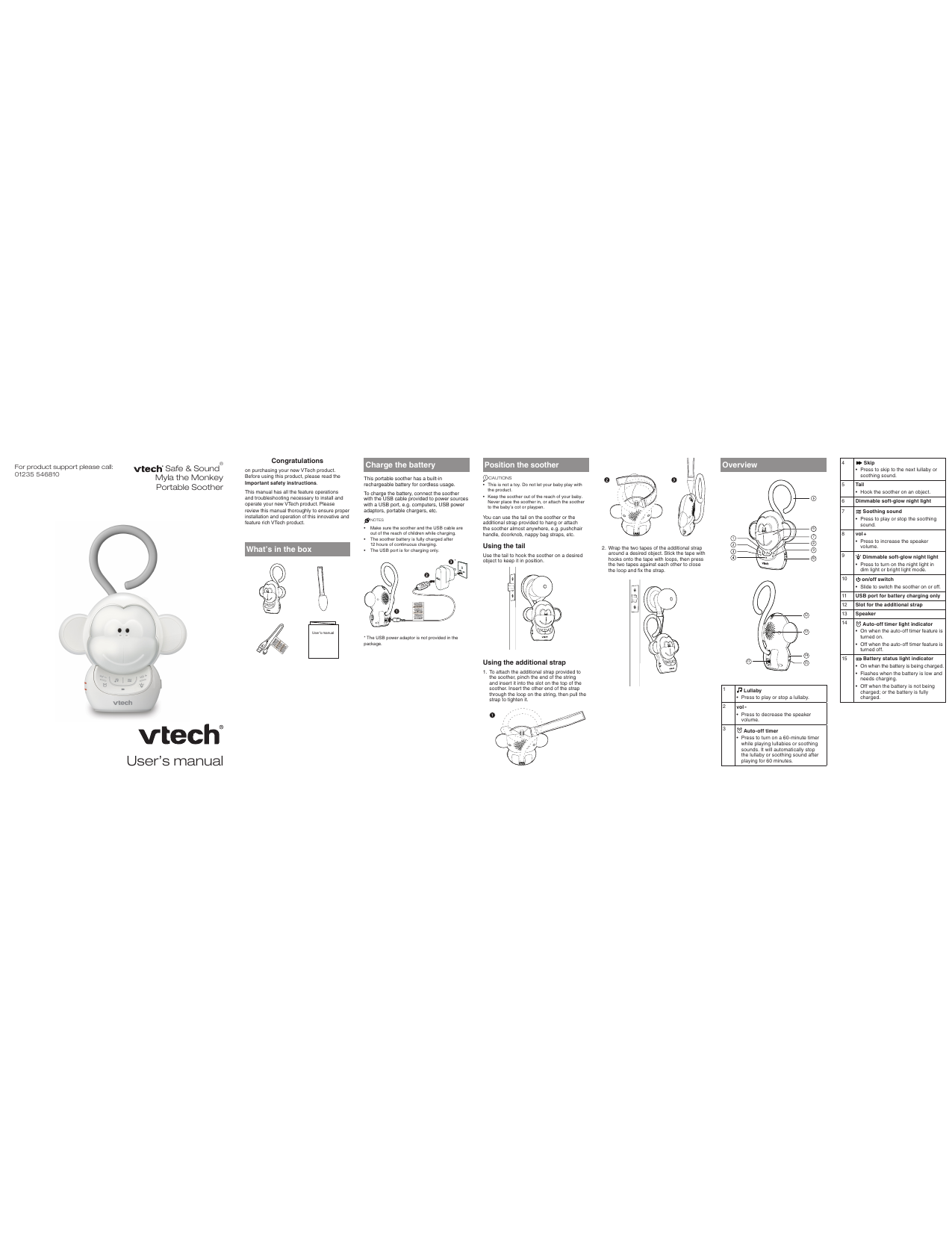vtech monkey soother
