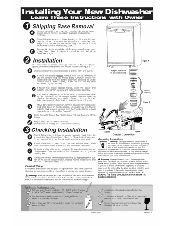 Maytag portable best sale dishwasher manual