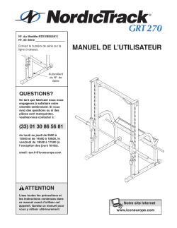 NordicTrack NTEVBE04911 - Owner's manual, User manual, User's Guide