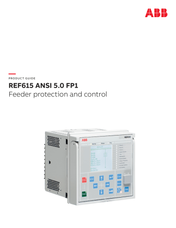 ABB REF615 ANSI 5.0 FP1 Product Manual | Manualzz