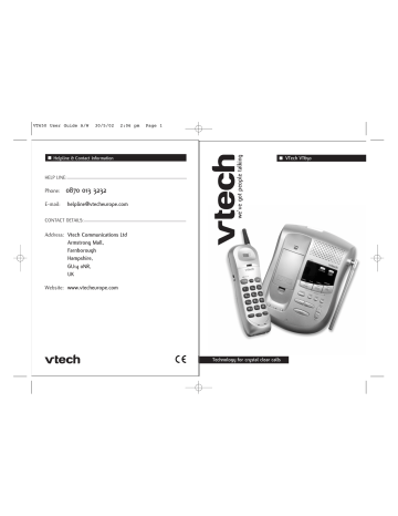 VTech VT650 User Manual | Manualzz