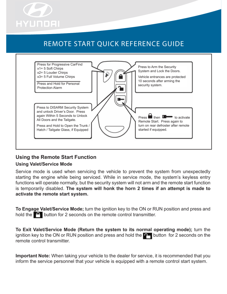 hyundai remote starter manual