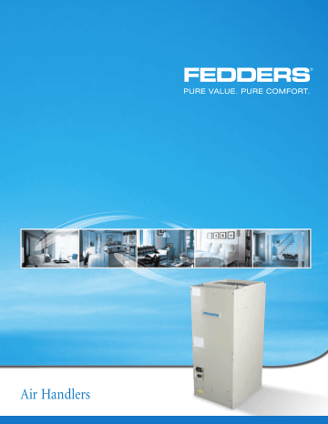 Fedders Air Handler Brochure | Manualzz