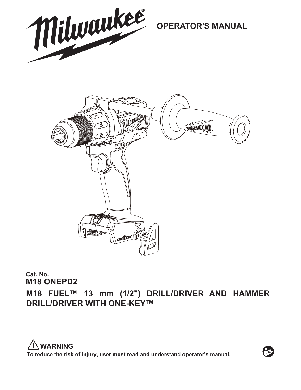 Milwaukee M18 FUEL ONEPD2 Operator s Manual Manualzz