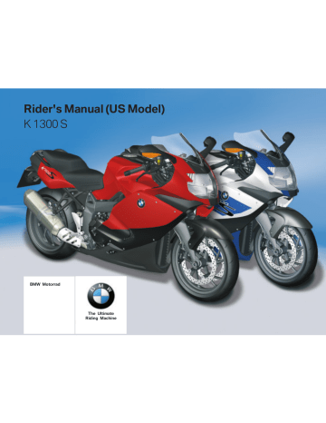 Underneath Seat. Bmw K 1300 S Rider's 