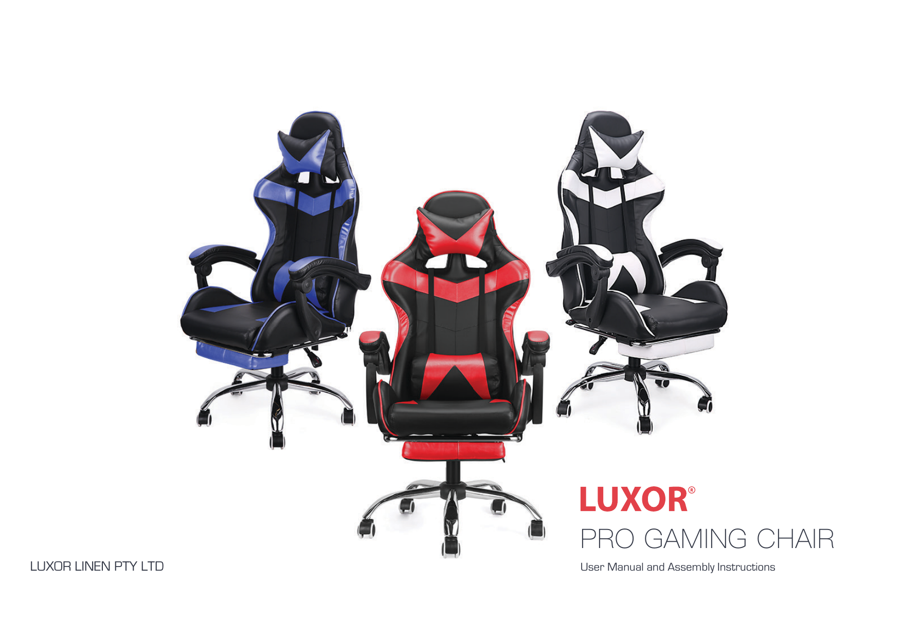 luxor linen gaming chair