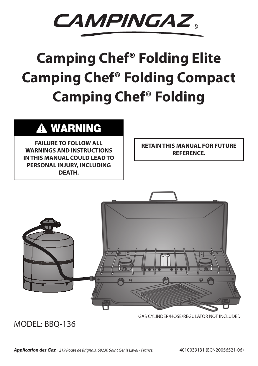 campingaz camping chef